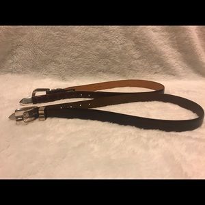 Brighton & Leather Belts 2 Unisex 34/35